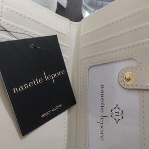 Nanette Lepore Oatmeal Logo Wallet